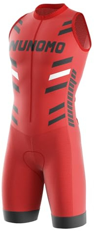 Combinaison de Triathlon pour Homme –Combinaison de Cyclisme pour Homme Léger sans Manches pour la Natation, Le Cyclisme, la Course à Pied – Séchage Rapide serré (TYP-4,XXL)