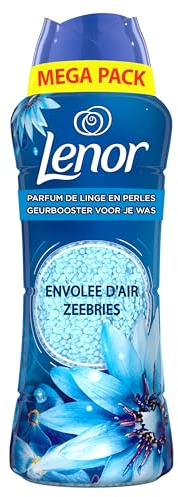 Lenor Parfum De Linge En Perles, Environ 41 Lavages (495g), Parfum Envolée d'Air, Jusqu'à 12 Semaines de Fraîcheur Continue, Même Dans L'Armoire, Intensité Personnalisable, Grand Format