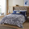 Night Lark Coverless Duvet and Pillowcase Set - 10.5 Tog - Single - Autumn Winter Limited Edition Designs - Luxury Bedding - Hypoallergenic - Machine Washable - Winter Palms