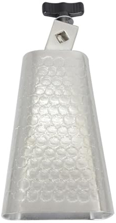 Orff Cloche de vache galvanisée avec points rythmiques - Accessoire de batterie de jazz durable pour batterie et éducation musicale - 15,2 cm