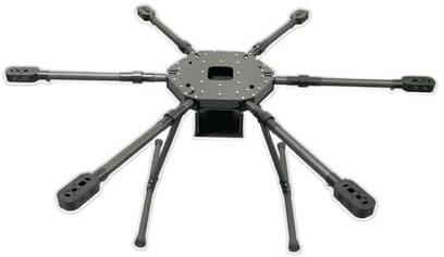 Hexacopter Frame Kit 920mm Wheelbase Frame 6-Axis Drone Frame With Carbon Fiber Landing Gear