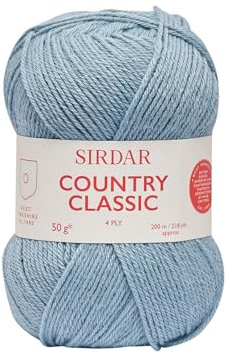 Sirdar Country Classic 4 plis, bleu canard (964), 50 g