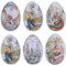 TOYANDONA 6 Stücke Ostereier Osterdeko Eier zum Befüllen Ostern Geschenkbox Metall Geschenkdose Keksdose Metalldose Blechdose Schmuckdose Süßigkeiten Dose Schachtel für Kinder Geschenke