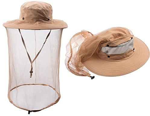 ZffXH Moskitonetz Hut Fischerhut Bienenzucht Imker Schleier Hüte Fliegen Käfer Schleier Haube