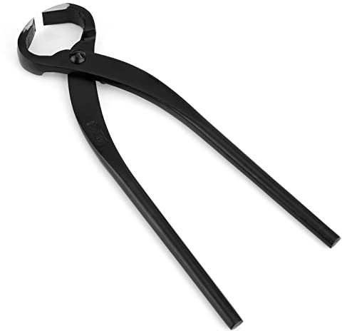 Joyzan Pince Bonsai, Branch Cutter à Bonsaï Concave Coupe Droite Bonsai Branche Oblique Jardinage Débutants Jardin Sécateur Branches Outils Boutons Forgé Main Coupeur de Bouton Bord Rond Pointu Noir