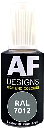 Alex Flittner Designs Lápiz de retoque RAL 7012 gris basal satinado 20 ml pintura acrílica retoque recompatible conción madera metal muebles baño