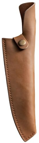 MiOYOOW - Cuchillo de piel para cuchillo de hoja fija portátil, funda protectora cuchillo de cocina para cuchillo de frutas de deshuesado de chef (sin cuchillos), Fourreau de chef 8'', Clásico