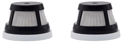 Amazon Basics Filtro de repuesto para aspiradora de mano, Negro, Paquete de 2