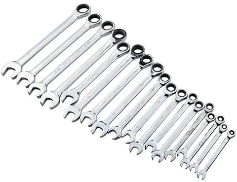 EKOMIS Ratchet 1 Pcs 6-32MM Professional Ratchet Combination Metric Wrench Set Screwdriver Torque Gear Socket Nut Removal Repair Hand Tool Ratchet Spanner (Size : 7MM)