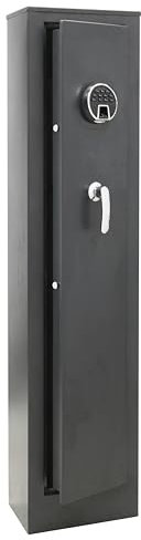 ARREGUI Braco ARM050835 Armoire à 5 Fusils en Acier avec Alarme | Ouverture à code ou empreinte digitale | Coffre-fort avec lecteur biométrique | FRANCE, BELGIQUE, ITALIE : valide toutes armes à feu