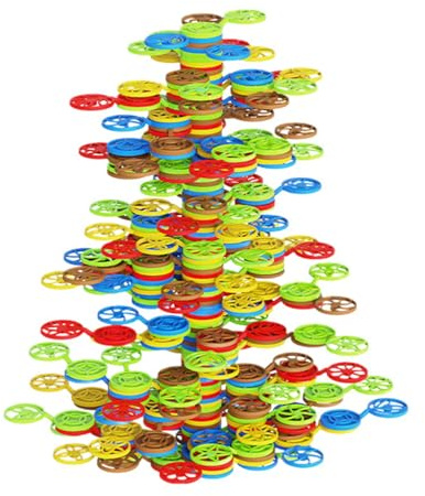 Générique Jeu D'Empilage De Blocs - Ensemble de Jeu de Construction Arbre Arc-en-| Jouets De Construction D'Équilibre pour,pour Lors du Nouvel an, Anniversaire, Fête à Thème, École, et