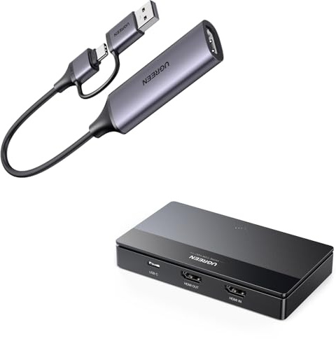 UGREEN Tarjetas de Captura de Video HDMI USB C 3.0 4K Captura de Video HDMI 4K Entrada USB C