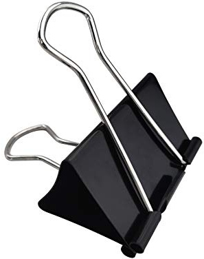 DSTELIN Extra Large Binder Clips 2.4-Inch (12 Pack), Big Paper Clamps for Office Supplies, Black