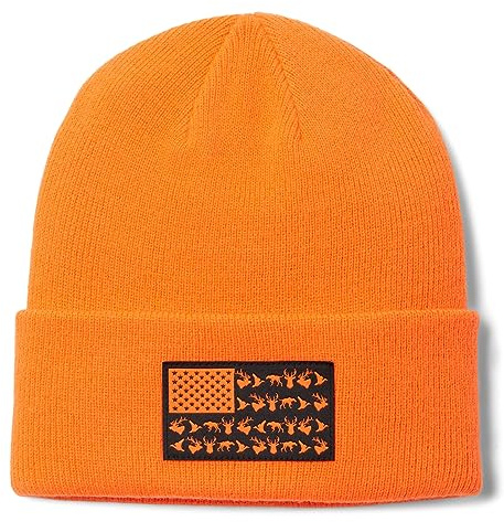 Columbia PHG Game Flag Cuffed Beanie Bonnet, Blaze, Taille Unique Mixte