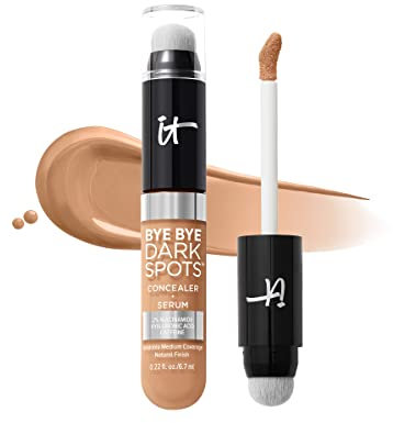 IT Cosmetics Bye Bye Dark Spots Concealer, 6,5 ml, Hochpigmentierter, langanhaltender Concealer für strahlendere und ebenmäßigere Haut, Aufbauend, Mittlere Deckkraft