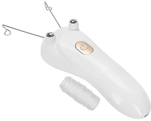 Épilateur à Fil électrique, épilation au Fil du Visage épilateur à Fil de Coton épilateur à Fil électrique Rechargeable pour le Visage, le Menton, les Bras de la Lèvre Supérieure (Doré)