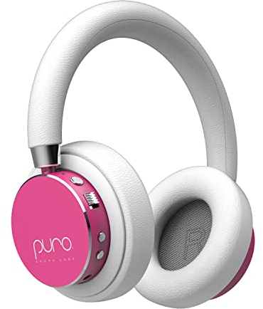 Puro Sound Labs BT2200-Plus Lautstärkebegrenzende Bluetooth-Kopfhörer für Kinder - Sicherere Kopfhörer für Kinder - Studio-Qualität und Geräuschisolierung – Pink