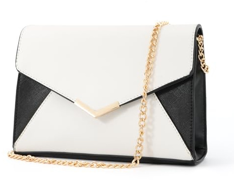Jywmsc Bolso de Sobre para Mujer Bolsos de Noche de Piel Sintética Bolsos para Fiesta de Boda Cocktail Prom Bolso de Hombro Cruzado