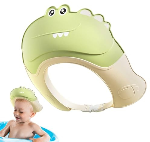 Visiera per lavare i capelli del bambino, cuffia da bagno per shampoo, cuffia da bagno regolabile per il lavaggio dei capelli per il massimo comfort, vestibilità morbida e sicura per bambini