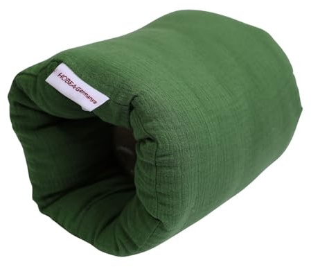 HOBEA-Germany Mini Almohada de Lactancia pequeña Almohada de Lactancia de Viaje en Diferentes diseños (Muselina Matcha)