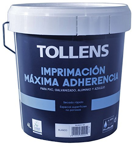 Tollens 8103 Imprimación de Máxima Adherencia, Blanco, 4 l