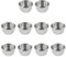 UPKOCH 10 tazze per salsa in acciaio inox tazze per immersione, Mini tazza di salsa, lavabile in lavastoviglie (5,5 * 5,5 * 3cm)