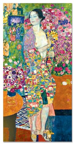 Giallobus - Quadro - Gustav Klimt - La danzatrice - Vetro acrilico - 70x140 - Pronto da appendere - Quadri moderni per la casa