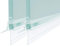 B.D Duschdichtung 2x100 cm, PVC, Ersatzdichtung, wasserdichte Abdeckkapsel, Überlaufsicherung, für 6 mm, transparent, Dusch- und Badewannentüren abdichten