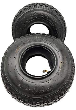 2X HMH-Shop Sackkarren 2er Set Mantel + Schlauch 3.00-4 Sackkarrenmantel Decke 260mm Sackkarrenschlauch 2 Stück Ersatzreifen für z.B. Bollerwagen Karre Luftreifen Reifendecke 260x85mm Innenschlauch