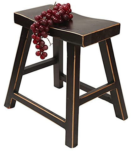 NMDCDH Black Wood Bath Shower Seat Bench Bathroom Stool Bathtub Benches Waterproof Foot Rest, Shower Seat for Inside Shower, Shoe Organizer or Entryway Bench, Entry Bench