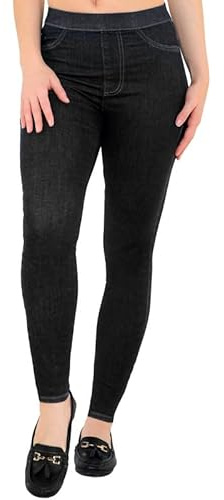 UC Ex M&S Pull On High Waisted Jeans Women UK 6-22, Stretchy Ladies Skinny Denim Jeans Women Jeggings for Women UK Black