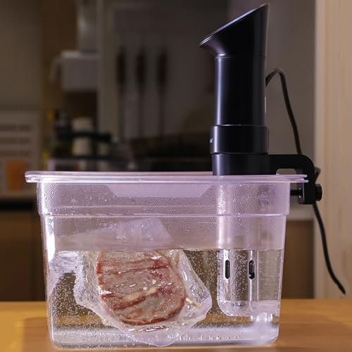 KHZKHC Máquina Sous Vide, Circuladores De Inmersión, con Caja De Control De Temperatura, Cocina Sous Vide, Olla De Cocción Lenta A Baja Temperatura, Pantalla Táctil Inteligente