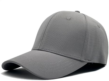 K317 - Gorra ajustada de invierno para hombre, forro polar, cálida, estructurada, con ala curvada, elástica, parte trasera cerrada, Gris, 7-7 1/2