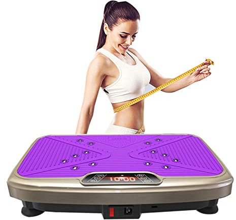 Vibrationsplatta TräNingsmaskin, HelkroppsträNing Vibration Fitness Plattform, HöG Effektiv, FöR Hemmakontor Fitness
