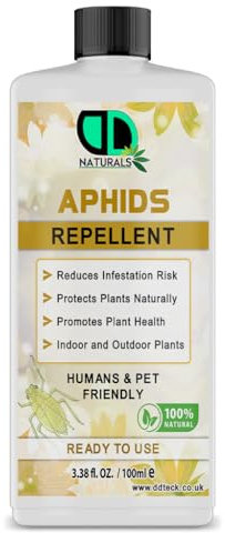 100% Natural Aphids Repellent | Safe for Humans & Pets | Protects Plants from Aphid & Bug Repellent | Ready-to-Use | Indoor & Outdoor Plants | Non-Toxic | Pet & Child-Friendly (100ml)