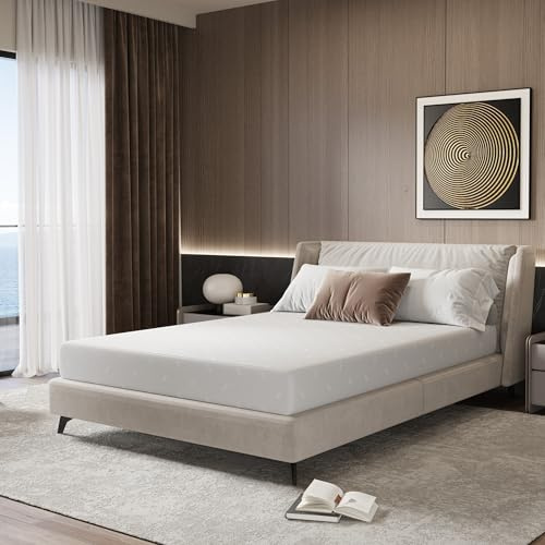 Novilla Materasso Singolo 90x200, Materasso Matrimoniale, Altezza 18 cm, Schiuma di Memoria in Gel Termostatico, Schiuma Traspirante in Fibra di Bambù, Antiacaro e Anallergico, Ortopedico Medio Rigido
