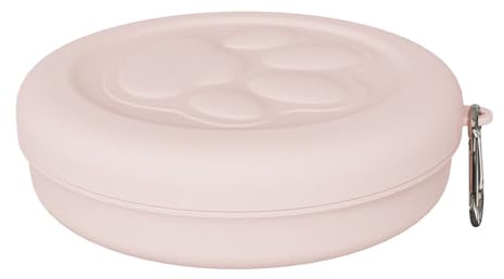 Pocoiau Cuencos de viaje para perros y mascotas, cuenco de riego con tapa, mosquetones para perros, gatos, comederos portátiles para mascotas, para caminar, viajar, viajes, cuencos de comida para
