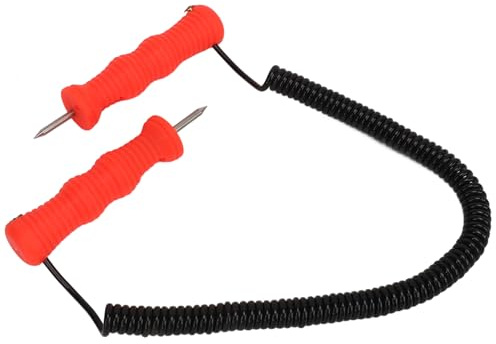 Haofy Juego de Picahielos de Acero Inoxidable, Ergonómico, Punta de Corte para Pesca en Hielo, Patinaje, esquí