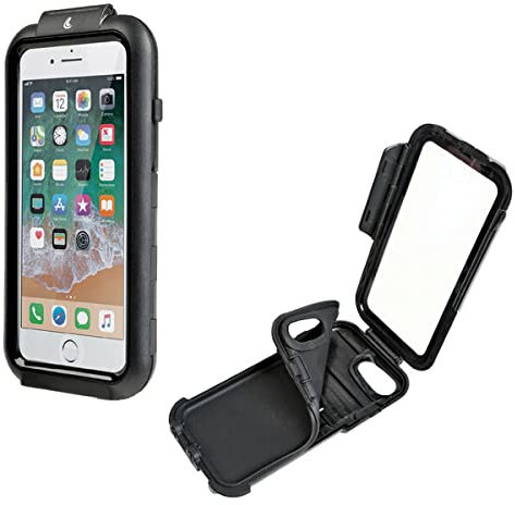 PORTA SMARTPHONE PORTA TELEFONO LAMPA 90433 IPHONE 6 7 8 SE + ATTACCO ASTA SPECCHIETTO TELAIETTI TRAVERSINI 90438 SYM MOTO