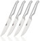 Furi Pro Serrated Steak Knives 4 pc Set, Four Premium Knives for a Superior Cutting Performance, Serrated Stainless Steel Blades and Ergonomic Reverse-Wedge, Anti-Fatigue Handle for a Safe Grip