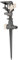 KOTARBAU® Pulsationssprenger 30cm mit Erdspieß Gartenschlauchanschluss Einstellbarer Wasserstrom