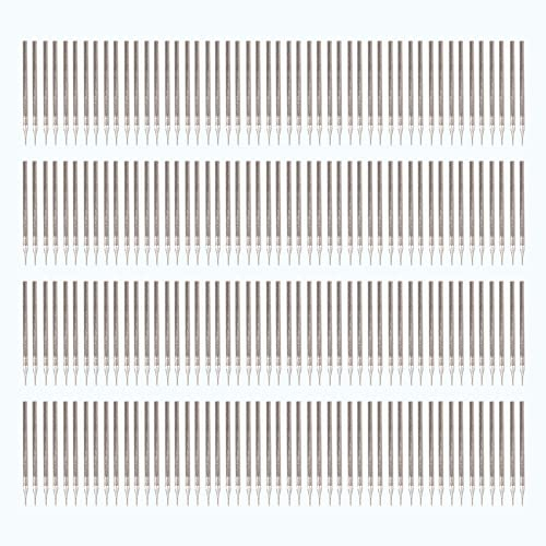 BQLZR Diamant-Frässtifte, 0,5 mm, silberfarben, 200 Stück