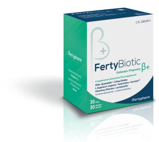 FERTYBIOTIC EMBARAZO B+ | Primer Nutracéutico para la primera etapa del embarazo | Colina, L - Arginina, Ácido fólico, Vitamina D y Probióticos