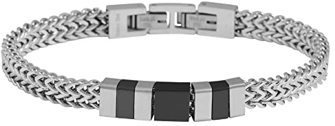 Akzent Rufaro Armband för män, armsmycken, pansararmband, rostfritt stål, 5030517, Rostfritt stål