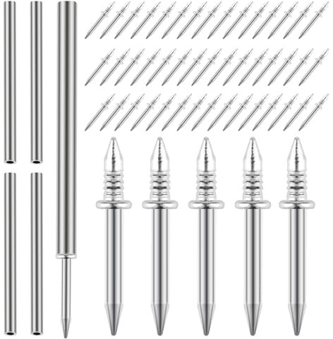 Lot de 500 clous de plinthe à double tête sans couture pour plinthe, clous à double tête sans trace, vis de sécurité invisibles pour clous de meubles en bois, avec 5 outil de manchon