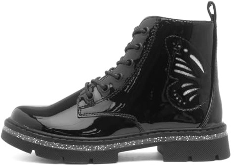Lilley Junior Eliza Girls Black Patent Ankle Boot - Size 11 Child UK - Black