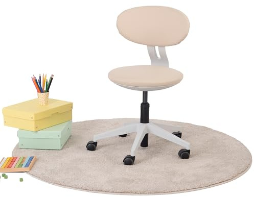 Ergotopia Silla de escritorio ergonómica para niños – Silla giratoria de altura ajustable con respaldo transpirable, silla ortopédica para niños para sentarse saludablemente, silla de escritorio para