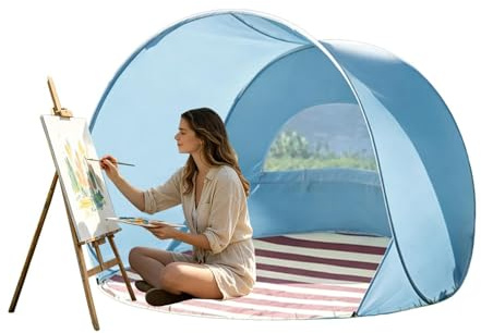 Beach Tent for Kids Portable Lightweight Protection | Beach Canopy Sun Shade for Family Adults Outdoor Picnic Pool Backyard Travel Summer Sports Dog