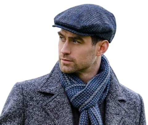 Mucros Weavers Irish Trinity Flat Cap for Men Newsboy Hat (X-Large, Color 434-1)