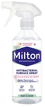 Milton Antibacterial Surface Spray 500ml – Alcohol-free and Bleach free – Fresh mint fragrance